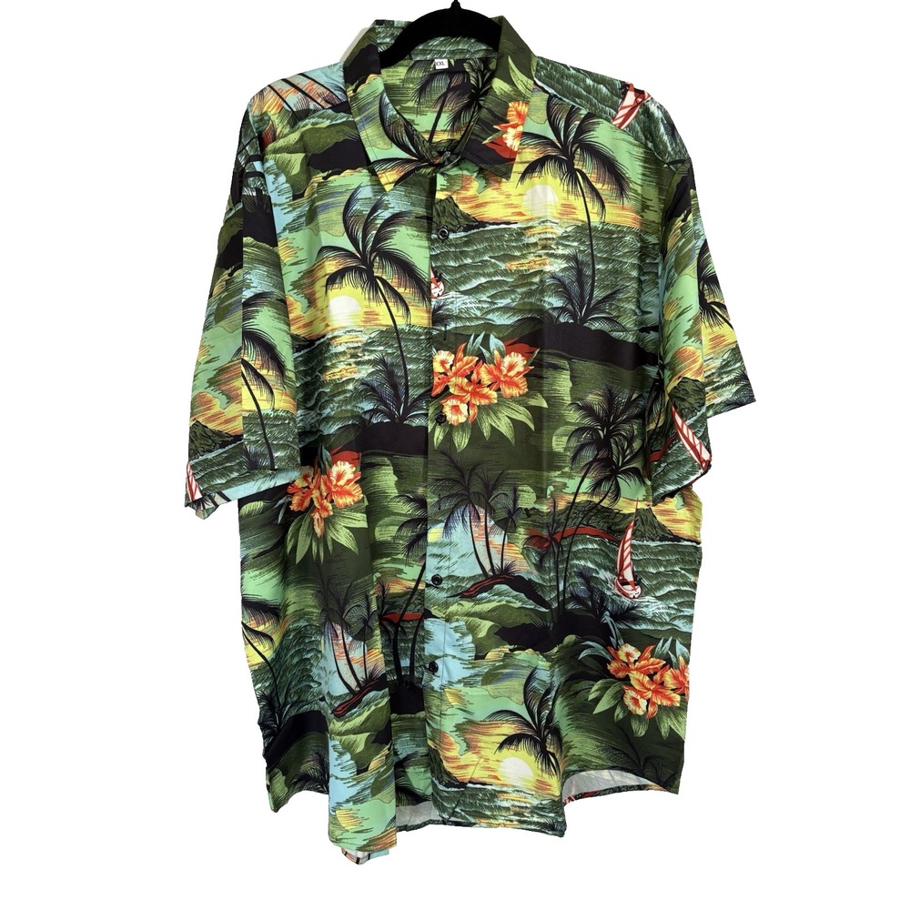 Hawaiian Tropical Shirt Size 2XLShort‎ Sleeve Button Up
